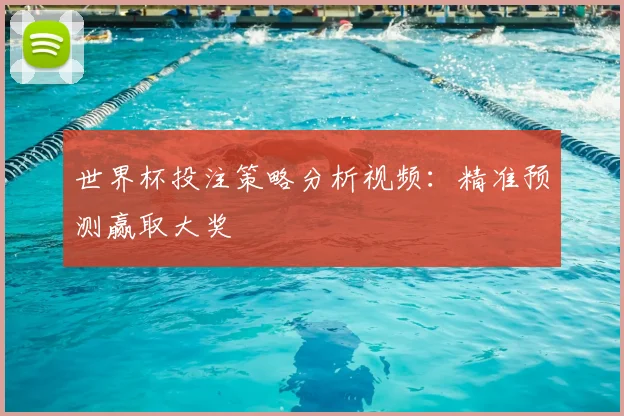 世界杯投注策略分析视频：精准预测赢取大奖
